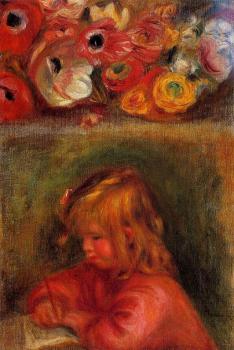 Pierre Auguste Renoir : Coco and Flowers